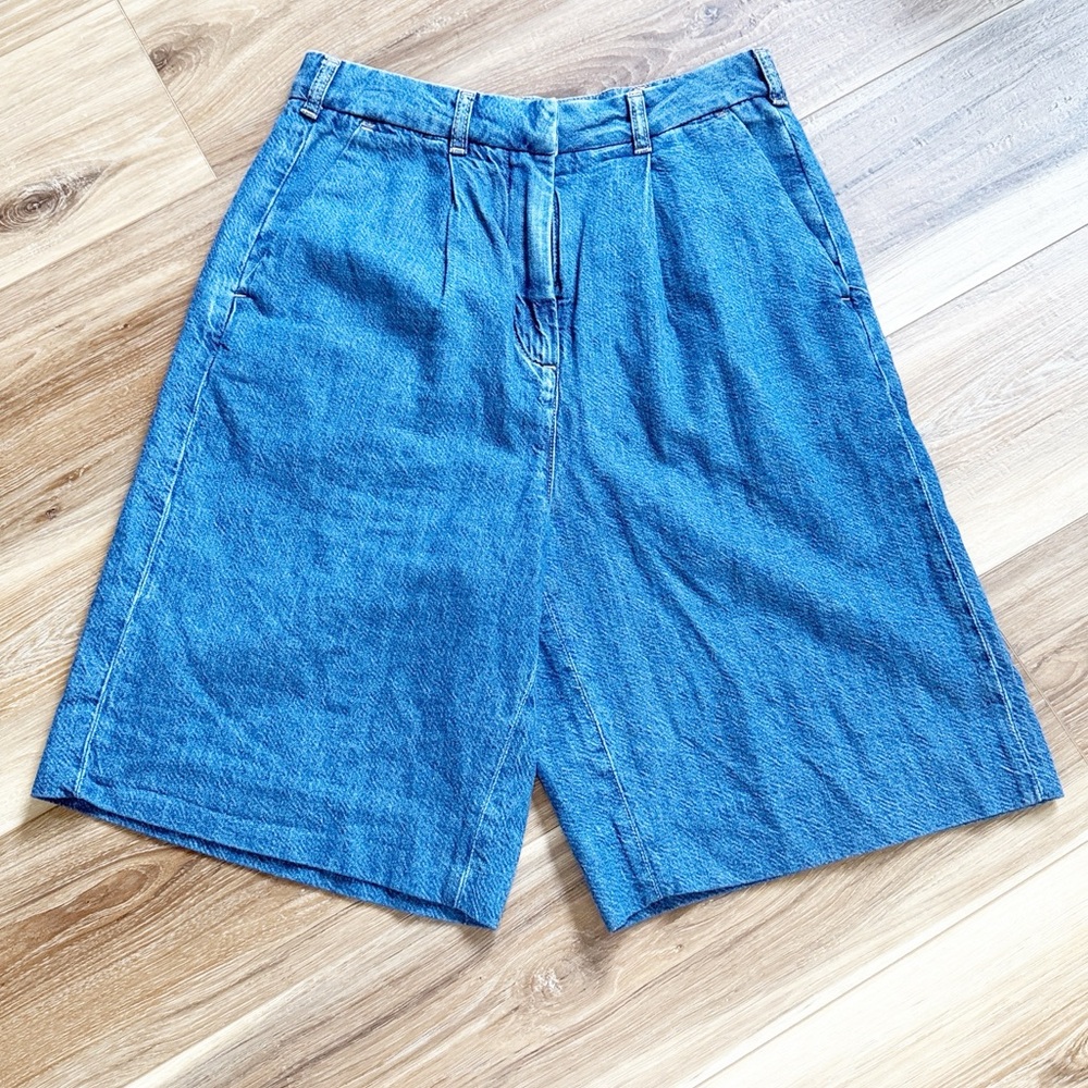 Anthropologie Blue Denim Shorts